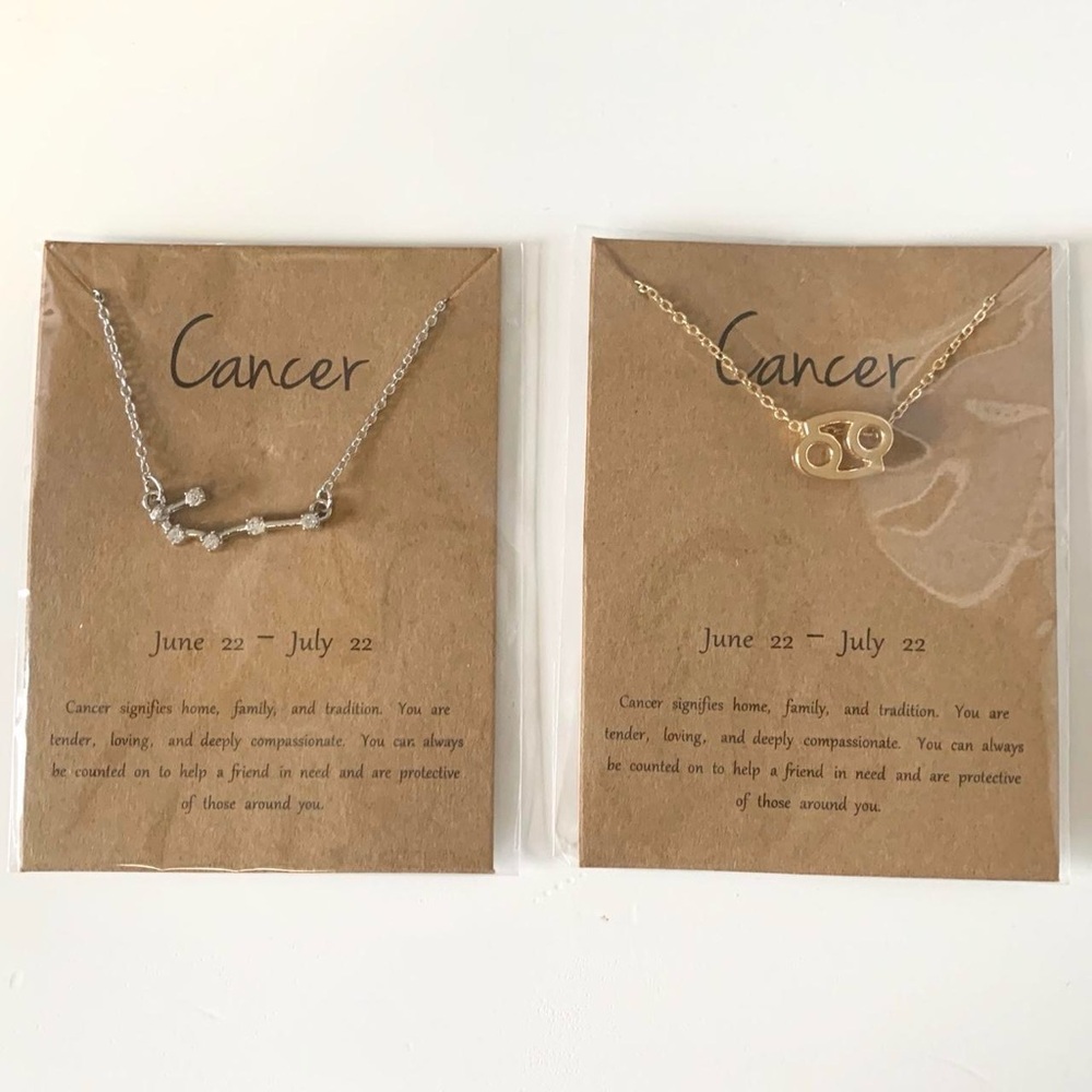 TWO Cancer Necklaces